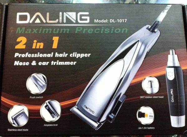 Daling Model No : DL-1017 Professional Hair Clipper - Nose & Ear Hair Trimmer - Image 2