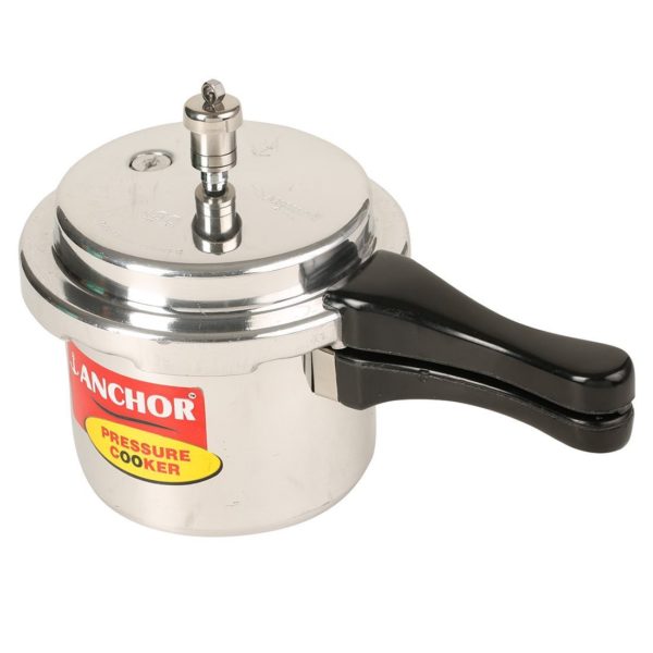 Anchor Outer Lid Aluminium Pressure Cooker, 10L, Silver - Image 3