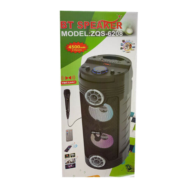 Bluetooth Sub Woofer | BT Speaker | Model ZQS 6208 - Image 2